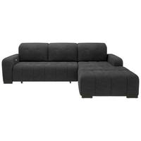 Ecksofa Vicari - Schwarz, MODERN, Textil (185/292cm) - Livetastic