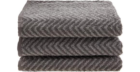 Handtuchset Ulli - 3er Pack - Grau, MODERN, Textil (50/90cm) - Luca Bessoni