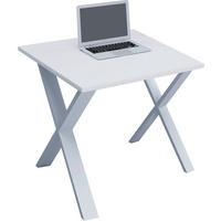 Schreibtisch Lona L: 80 Cm Weiß - Weiß, MODERN, Holzwerkstoff/Metall (80/50/76cm) - MID.YOU