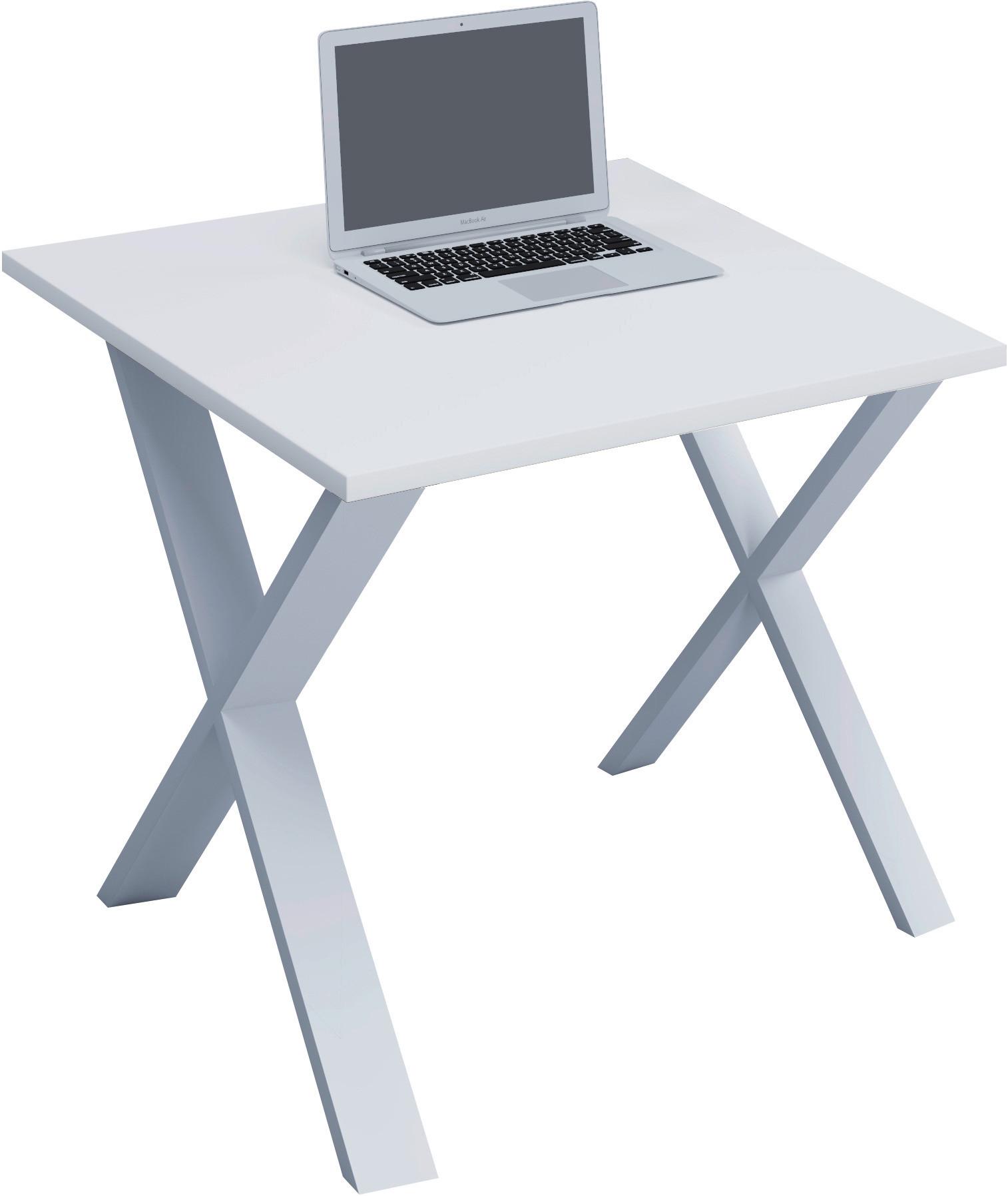 Schreibtisch Lona L: 80 Cm Weiß