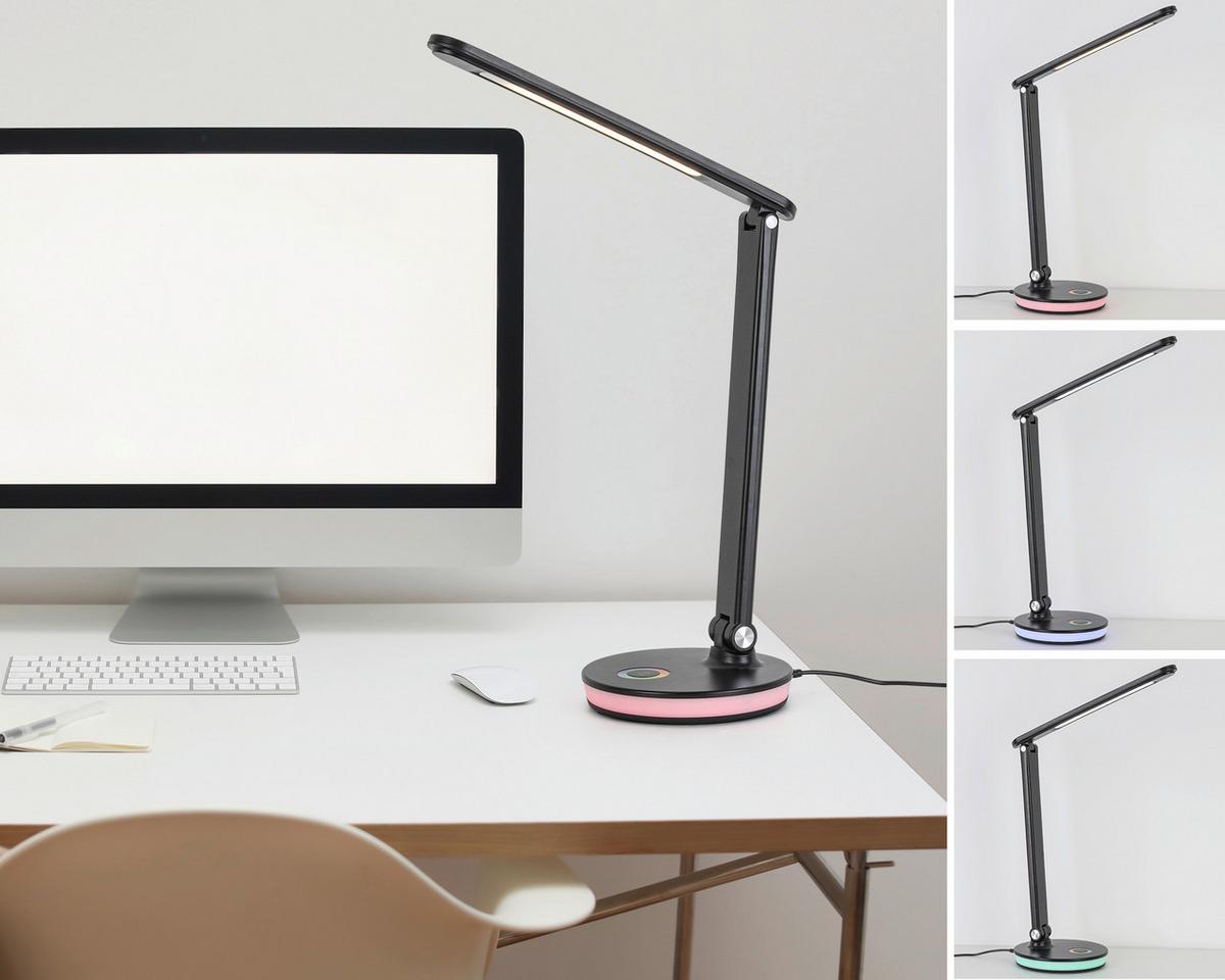 LED-Schreibtischleuchte Luana - Weiß, MODERN, Kunststoff/Metall (40/33/16,5cm) - Luca Bessoni