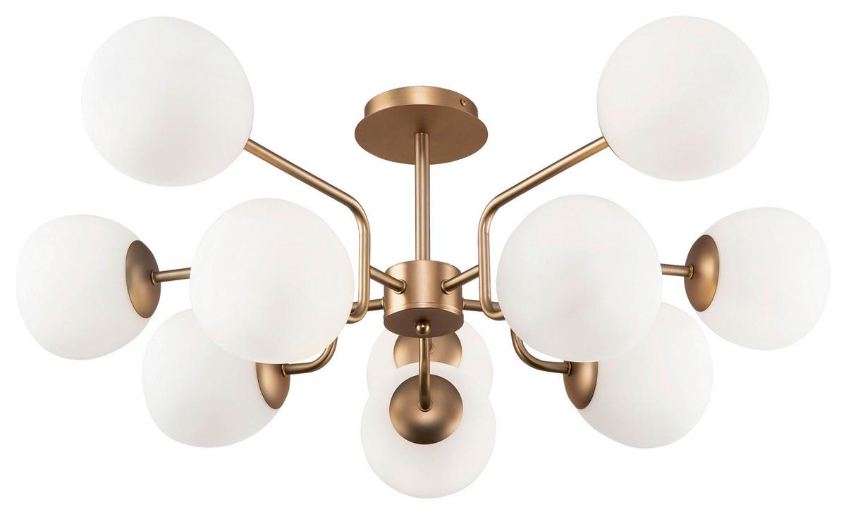 Kronleuchter Erich - Messingfarben, Trend, Glas/Metall (90,7/34/90,7cm) - MAYTONI