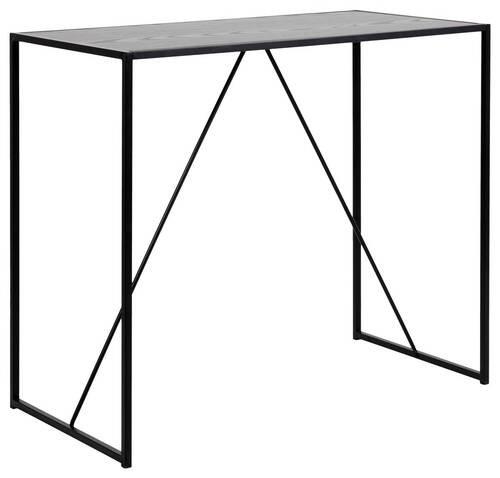 Bartisch Seaford 120x105x60 cm Esche Dekor/Schwarz - Schwarz, Basics, Holzwerkstoff/Metall (120/60/105cm) - MID.YOU