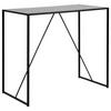 Bartisch Seaford 120x105x60 cm Esche Dekor/Schwarz - Schwarz, Basics, Holzwerkstoff/Metall (120/60/105cm) - MID.YOU