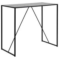 Bartisch Seaford 120x105x60 cm Esche Dekor/Schwarz - Schwarz, Basics, Holzwerkstoff/Metall (120/60/105cm) - MID.YOU