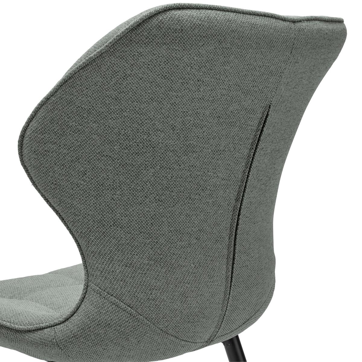 Stuhl Leana - Schwarz/Grün, LIFESTYLE, Holz/Textil (47/82/59cm) - Livetastic