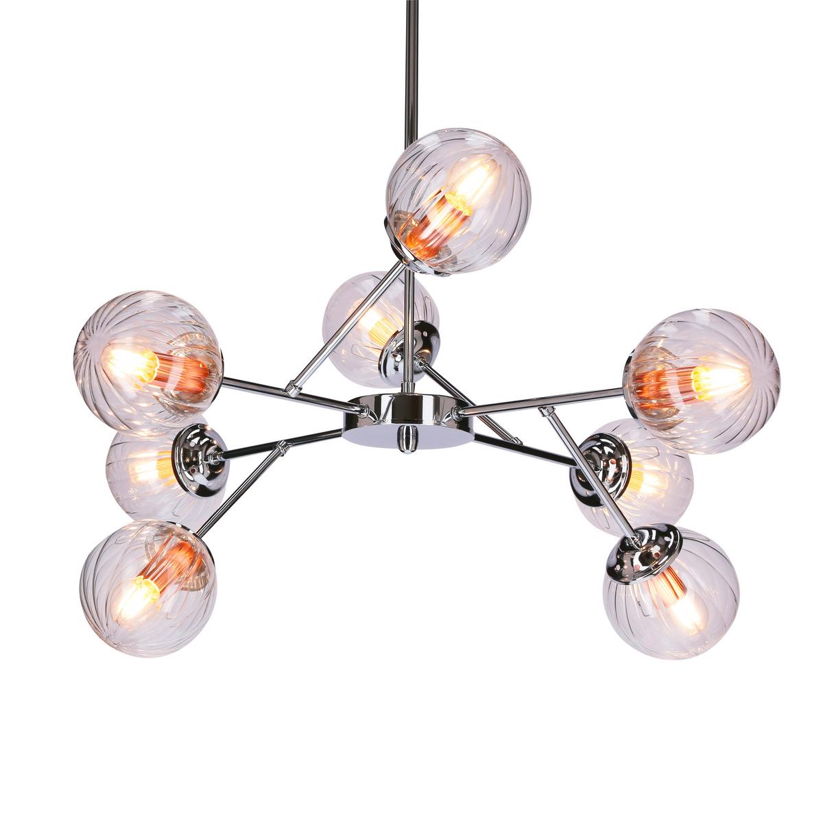 Pendelleuchte 38-67289 Best - Chromfarben, Design, Metall (75/70cm)