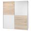 Schwebetürenschrank Victor 2 - Eichefarben/Weiß, MODERN, Holz (170/195/63cm)