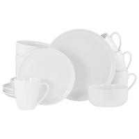 Kombiservice Scandi 16-Tlg. Keramik, Weiß - Weiß, Basics, Keramik - Creatable