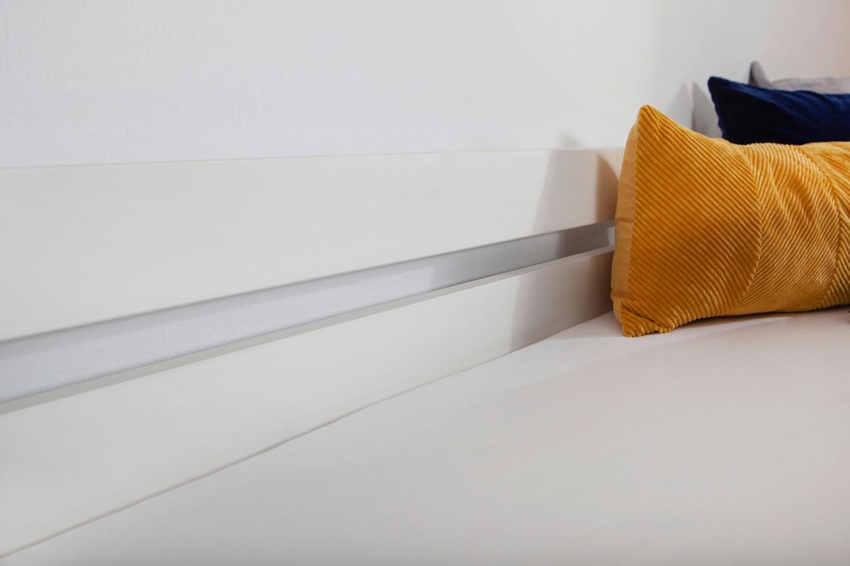 Stauraumbett Naomi - Weiß, MODERN, Holz (90/200cm) - MID.YOU