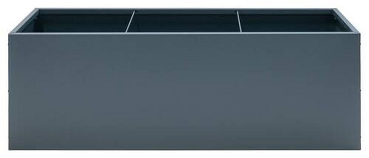 Pflanzentopf Pflanzkasten 150x50x50 - Anthrazit, Basics, Metall (50/50/150cm)