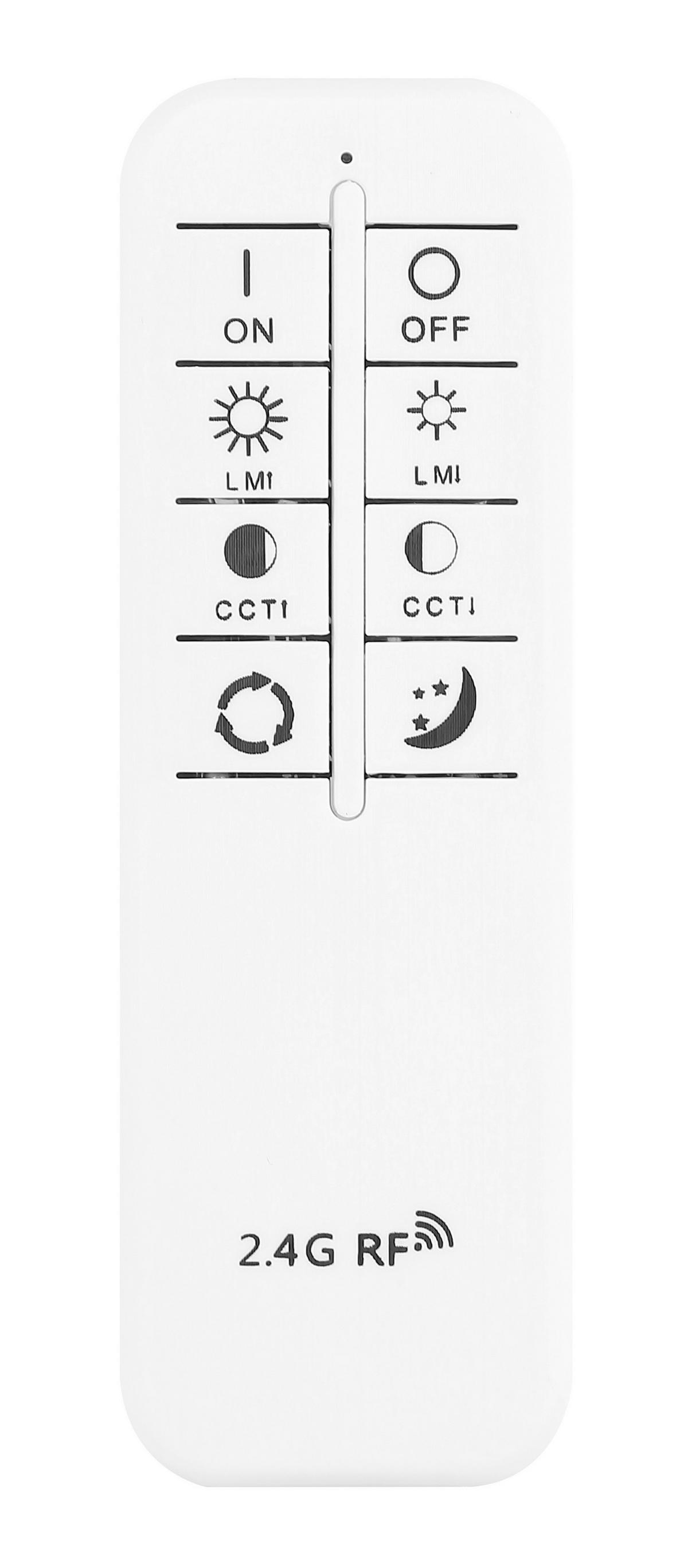 Mennyezeti Lámpa Lucky - fekete/opál, Basics, műanyag/fém (50/8cm)