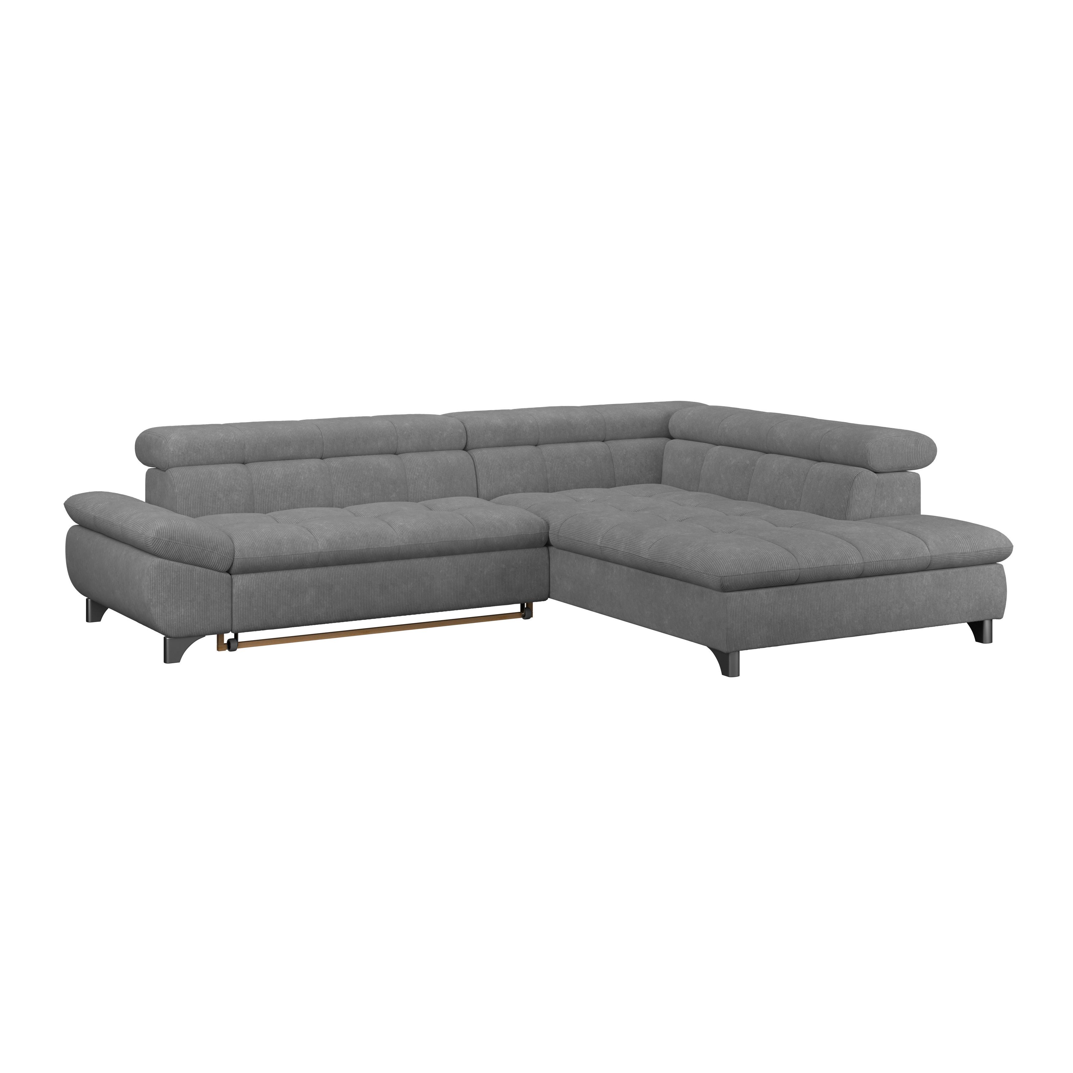 Ecksofa Gemini Anthrazit, B: 312cm