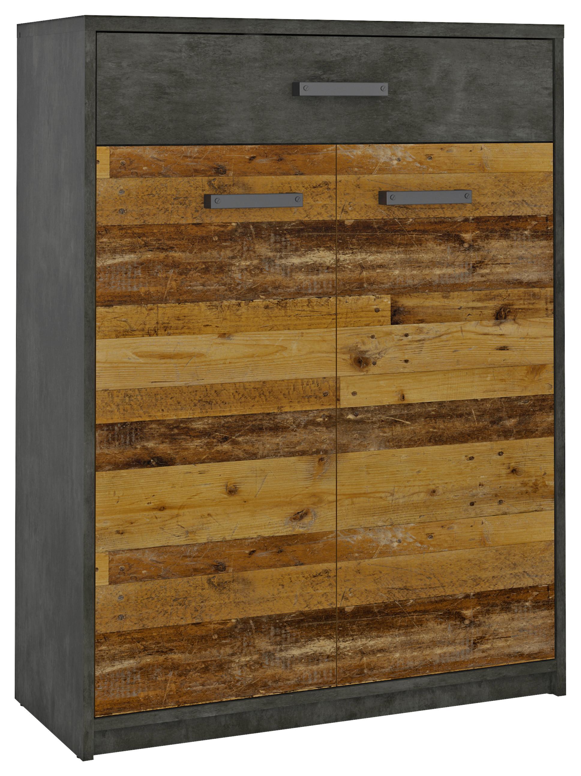 Kommode Perugia Fresko/Old Style B: 79,9 cm - Trend, Holzwerkstoff (79,9/106,2/34cm)