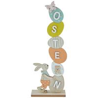 Dekoschriftzug Filomena - Blau/Pink, MODERN, Holzwerkstoff (14,5/39,5/5cm) - Luca Bessoni