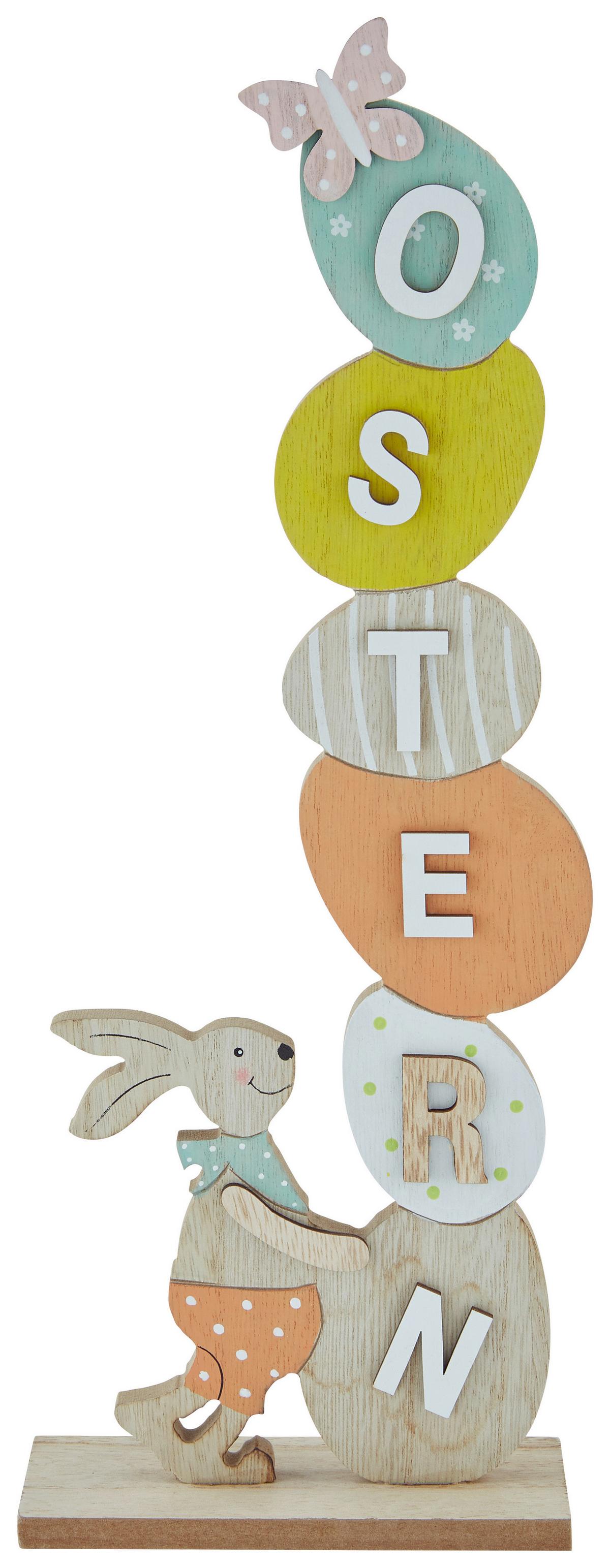 Dekoschriftzug Filomena - Blau/Pink, MODERN, Holzwerkstoff (14,5/39,5/5cm) - Luca Bessoni