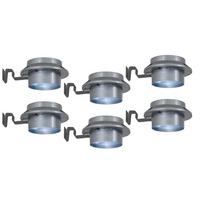 6 X Solarleuchte Grau H: 12 Cm - Grau, Basics, Kunststoff (12 cm /6 cm cm) - Näve