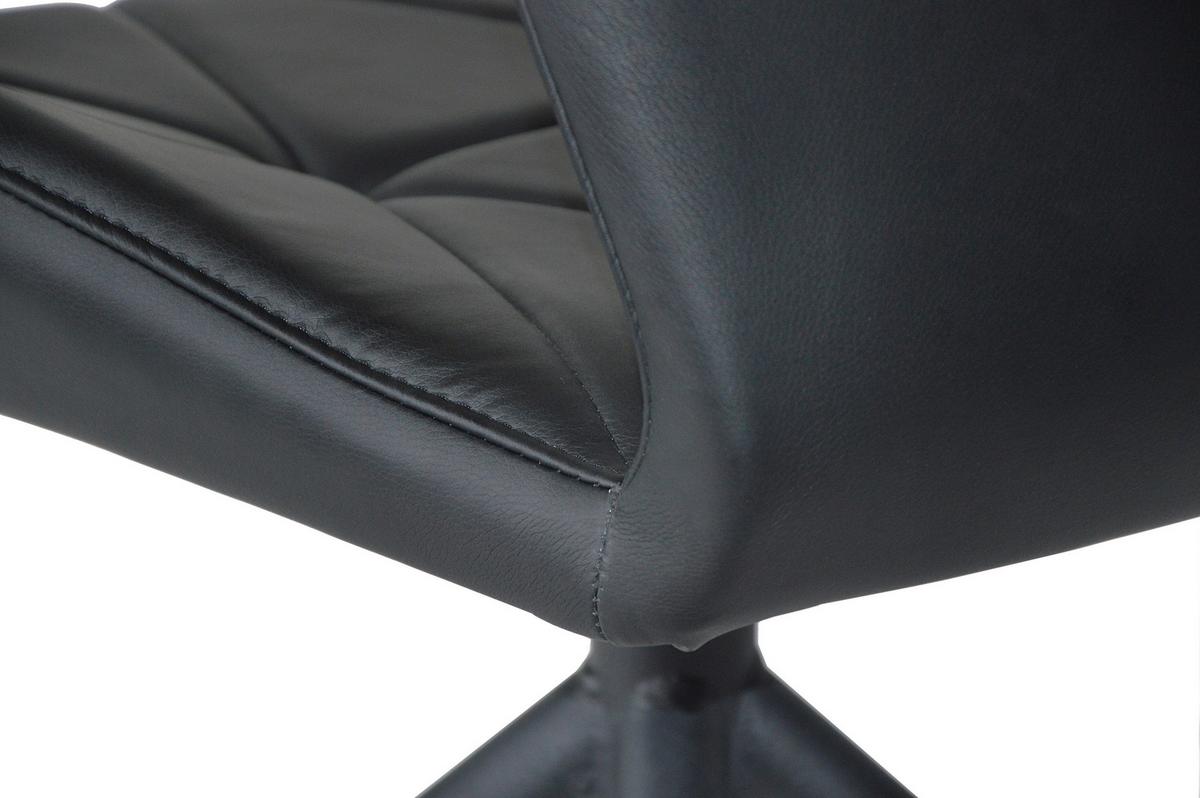 Esszimmerstuhl Imke Schwarz Gepolstert 2-Er Set - Schwarz, KONVENTIONELL, Textil/Metall (52/90,5/62cm) - MID.YOU