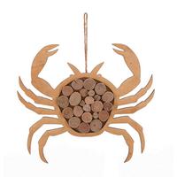 Wanddeko Krabbe Holz, Bxhxt: 31x35x2 Cm - Braun, Basics, Holzwerkstoff (31/35/2cm)