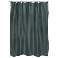 Duschvorhang in Dunkelgrün Textil/Mischgewebe - Dunkelgrün, Basics, Textil (180cm) - MSV
