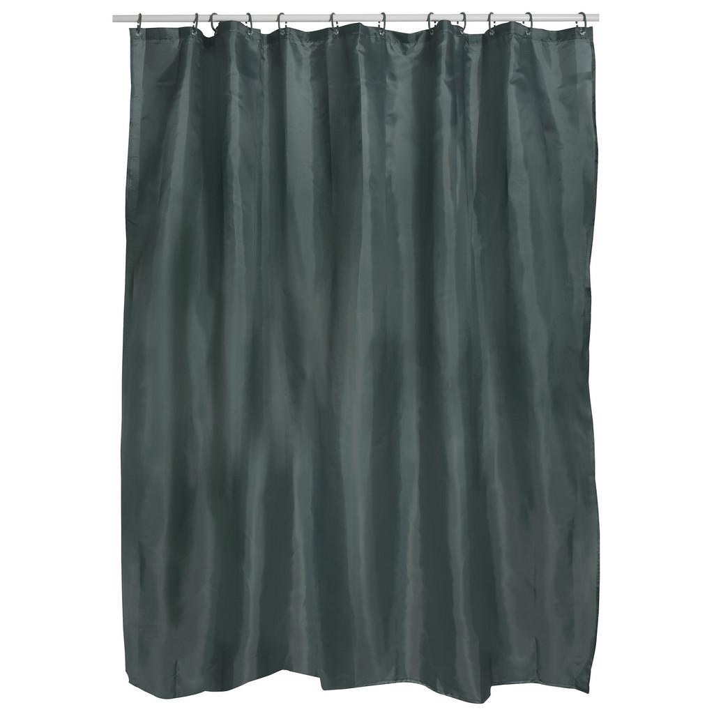 Duschvorhang in Dunkelgrün Textil/Mischgewebe