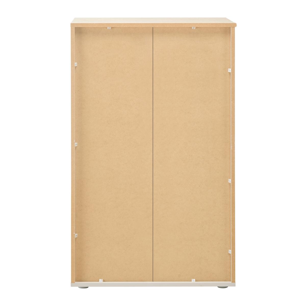 Botník CANNES - barvy dubu/černá, Moderní, kompozitní dřevo/plast (68/110/40cm) - Mömax