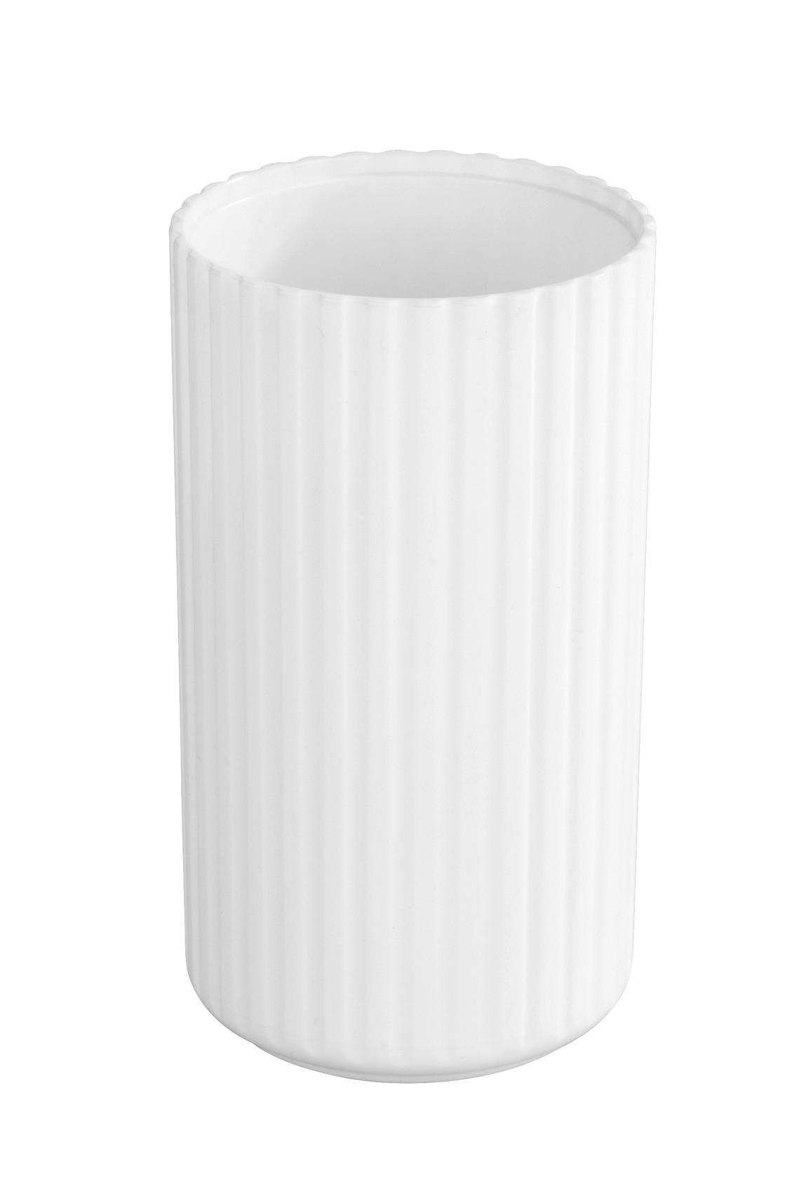 Zahnputzbecher Allstar Minas 23013100 - Weiß, MODERN, Kunststoff (7cm) - Wenko
