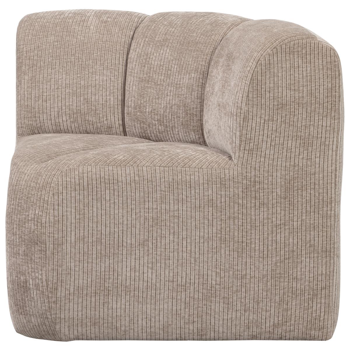 Eckbank Mojo Sandfarben B: 83cm - Sandfarben/Schwarz, MODERN, Textil (83/83/83cm) - Livetastic