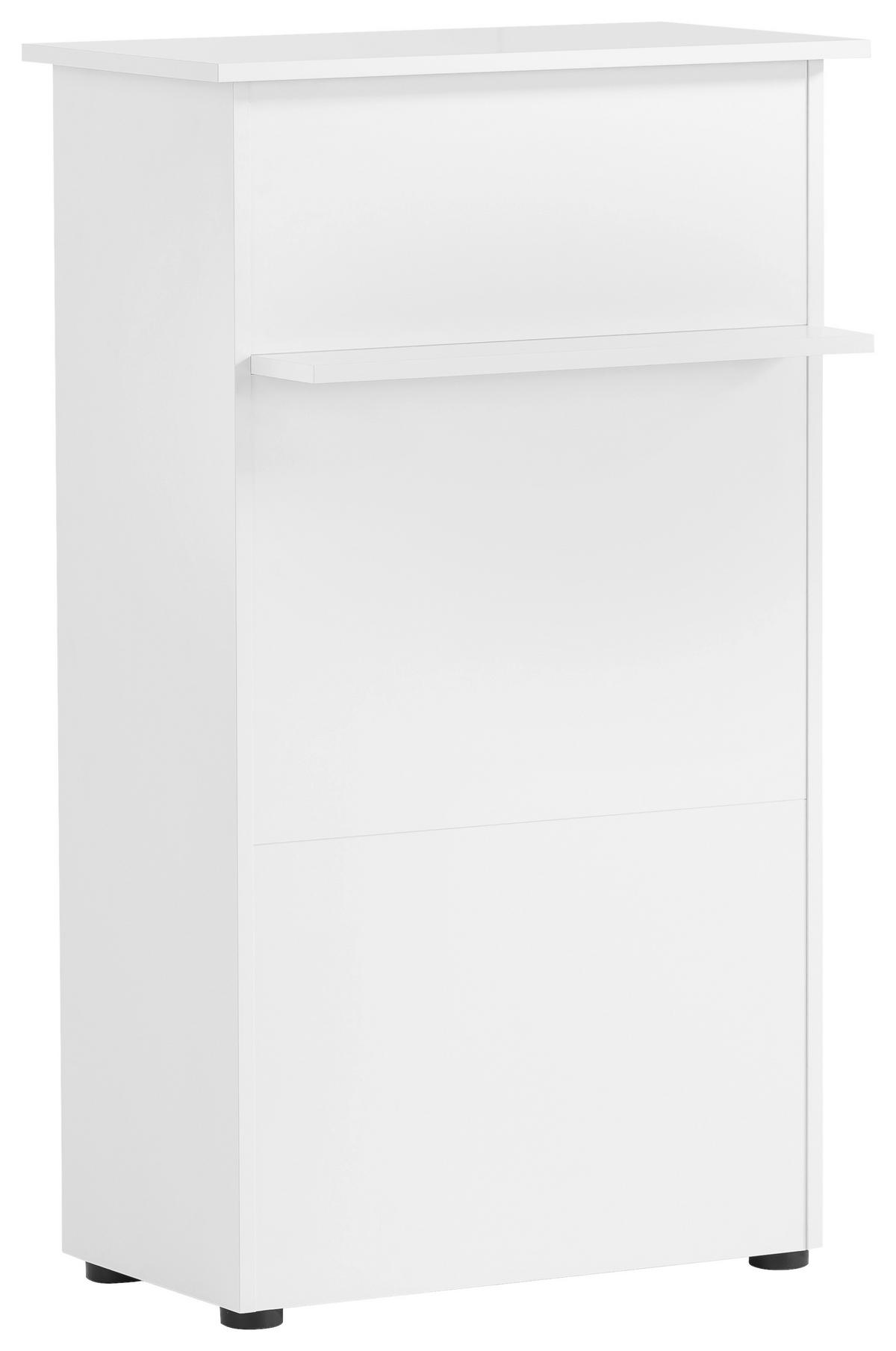 Stehpult Empfangstresen 660 - Weiß, MODERN, Holzwerkstoff (65,8/110,5/44cm) - MID.YOU