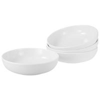 Schüsselset Porzellan Weiß 4-teilig - Weiß, Design, Keramik - Creatable
