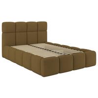 Polsterbett Cloudy Braun, Lf: 140x200 Cm - Braun, Trend, Holz/Holzwerkstoff (140/200cm) - Luca Bessoni