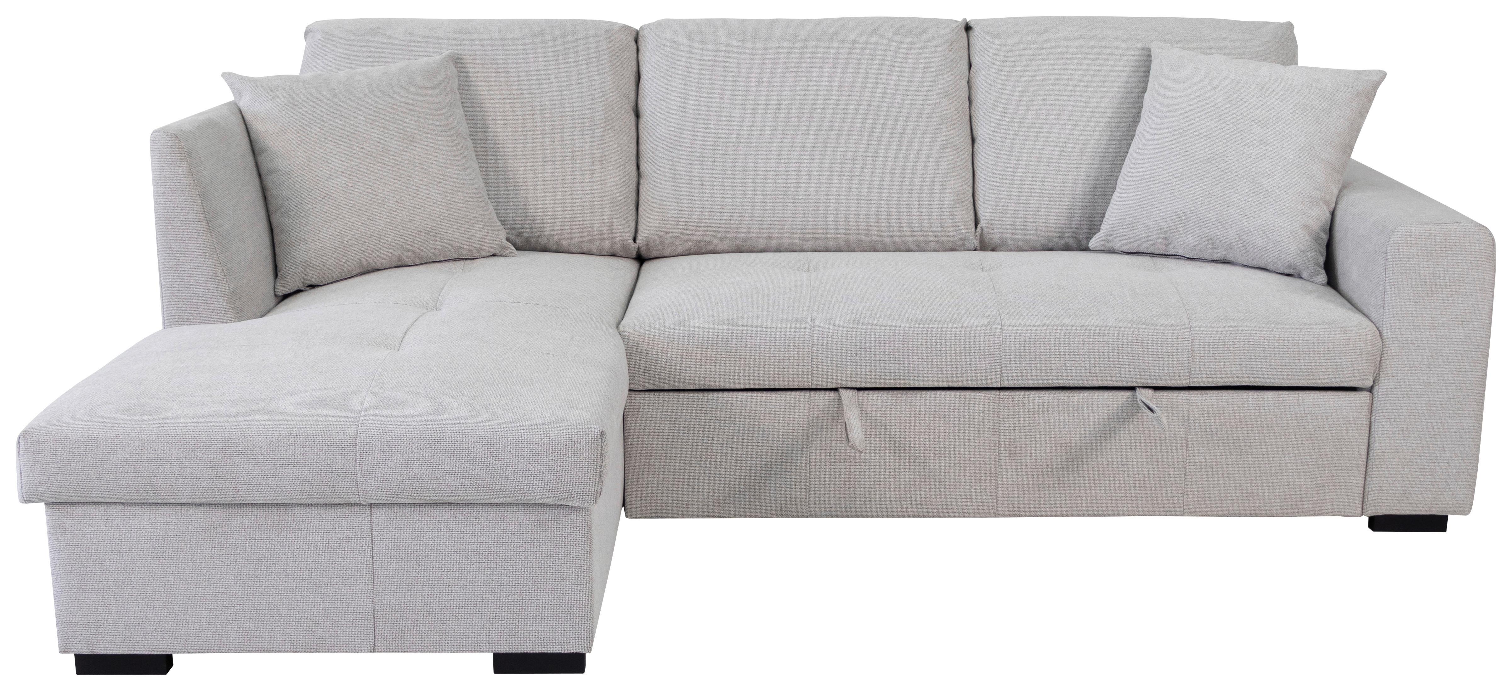 Ecksofa Lukas Silberfarben S: 158x239 cm