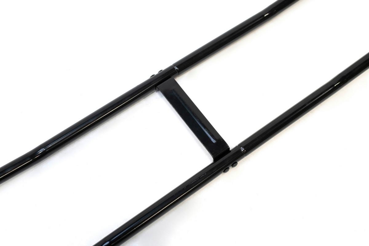 Regál na drevo 244cm - čierna, Basics, kov (244/99/25cm)