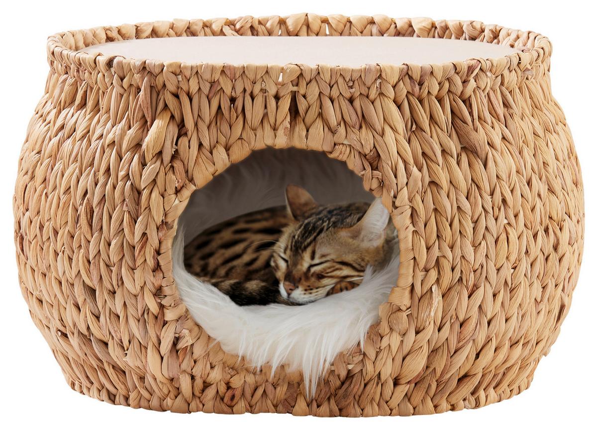 Tierhöhle Casa Naturfarben/beige L: 50 Cm - Beige/Naturfarben, Natur, Naturmaterialien/Textil (50/40/30cm)
