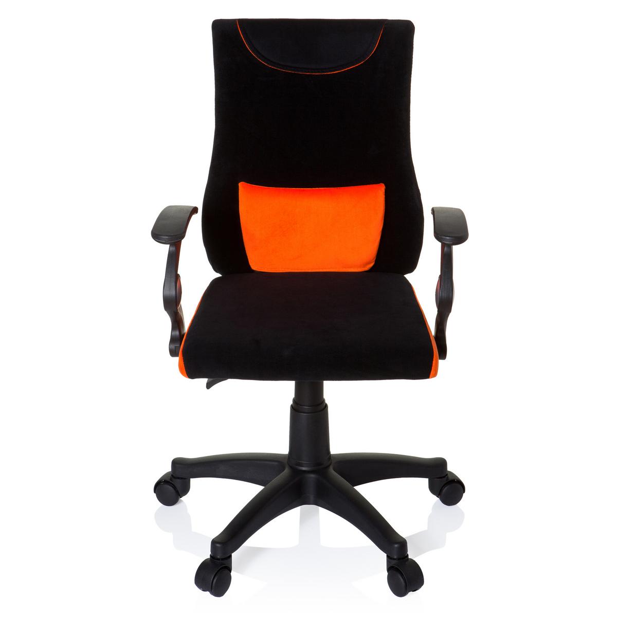 Jugenddrehstuhl Kiddy Pro Al Orange/schwarz - Schwarz/Orange, Basics, Kunststoff (50/87-97/40cm) - MID.YOU