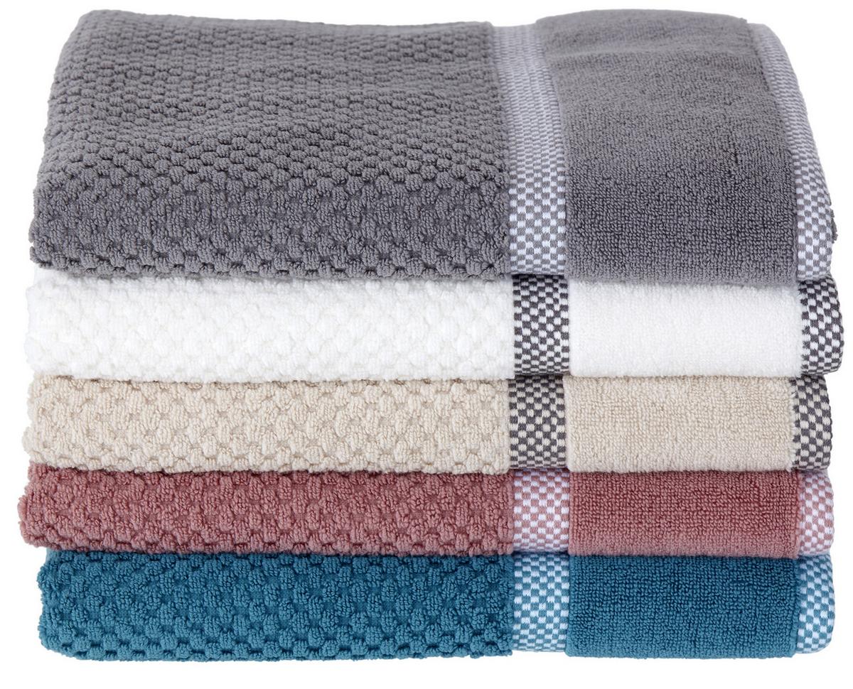 Törölköző Rocky 70/140cm - fehér, Romantik / Landhaus, textil (70/140cm) - James Wood