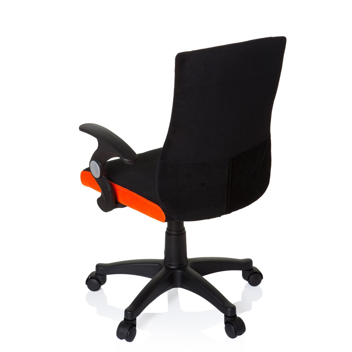 Jugenddrehstuhl Kiddy Pro Al Orange/schwarz - Schwarz/Orange, Basics, Kunststoff (50/87-97/40cm) - MID.YOU