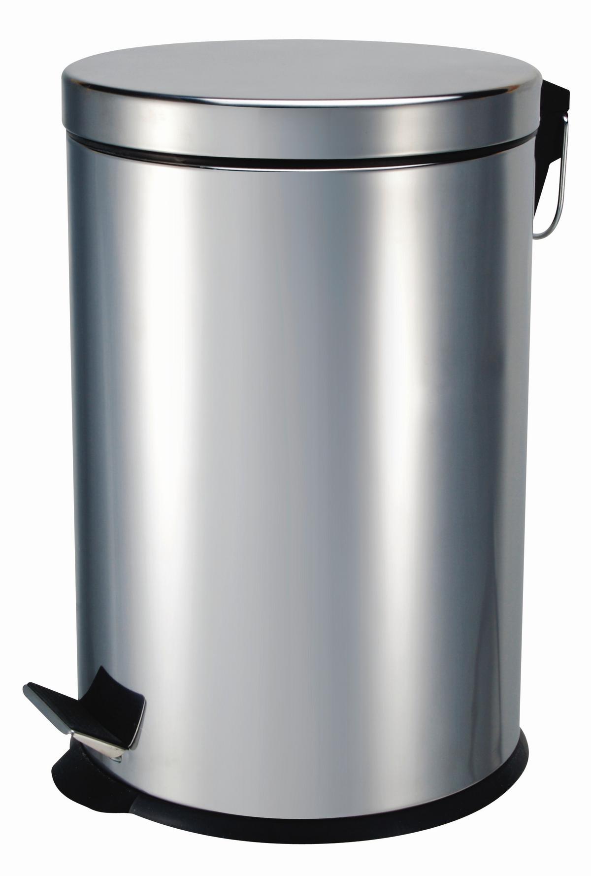 Koš s nášlapným pedálem MAREN - 5L - černá/barvy nerez oceli, Konvenční, kov/plast (20/27,5cm) - Based