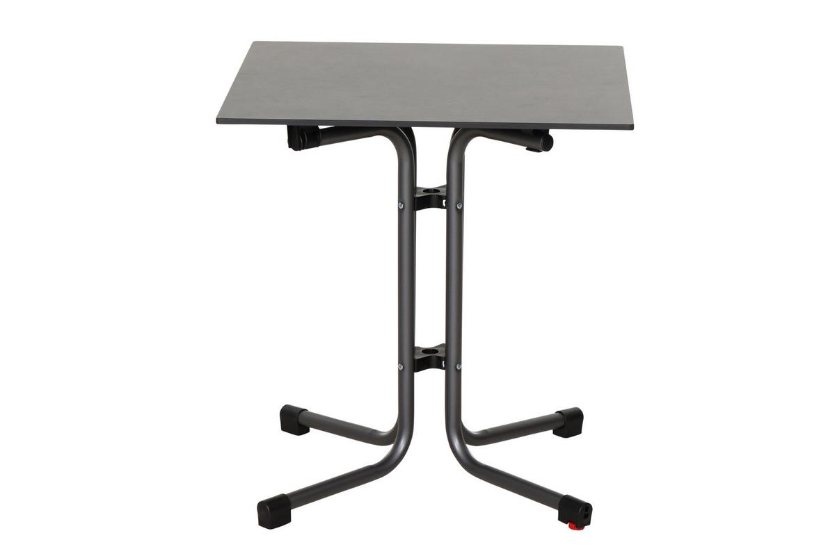 Gartengarnitur T20194 - Anthrazit/Gelb, Basics, Holzwerkstoff/Kunststoff (57/80/56cm) - Siena Garden