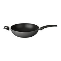 Wok P/V: 28/8 CM - čierna/sivá, Konventionell, kov (28/8cm) - Based