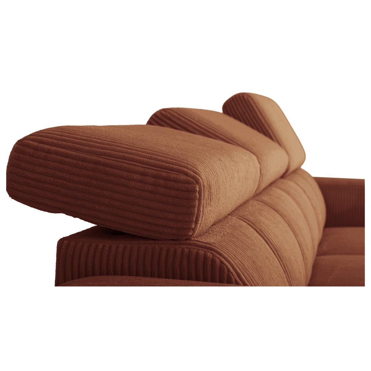 Ecksofa Sirius M terracotta, 251x165cm - Terracotta, KONVENTIONELL, Holz/Holzwerkstoff (251/165cm)
