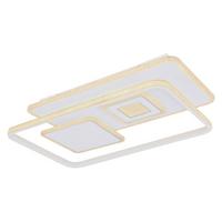 LED-Deckenleuchte Roderick L: 44 cm mit Fernbedienung - Chromfarben/Opal, Basics, Kunststoff/Metall (44/65/6cm) - Globo