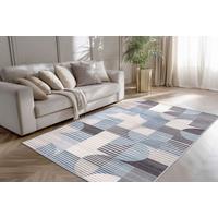 Flachwebteppich Blau Bluster 120x170 cm - Blau, Basics, Textil (120/170cm) - Kayoom