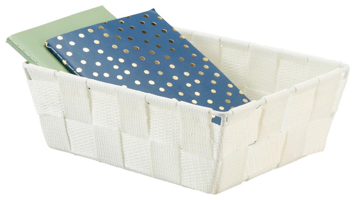 Aufbewahrungskorb Batista 18x14 cm Versch. Farben - Schwarz/Braun, Kunststoff/Metall (18/14/6cm) - Ondega