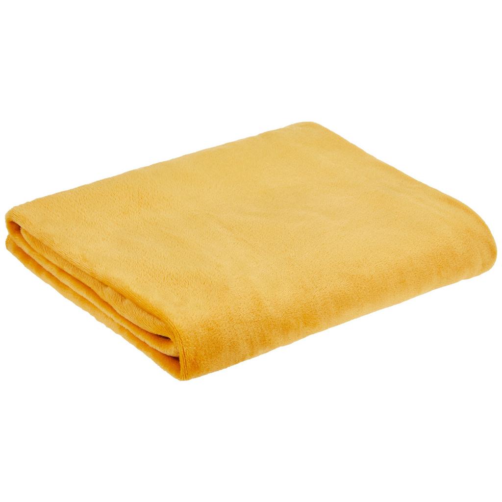 Kuscheldecke Marlies Senffarben 150x200 cm