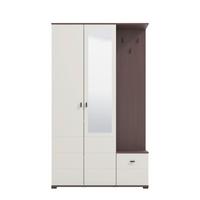 Előszobafal Canvey 115/197cm - kasmírszínű/sötét tölgy, Modern, faalapú anyag (115,5/197/35cm)