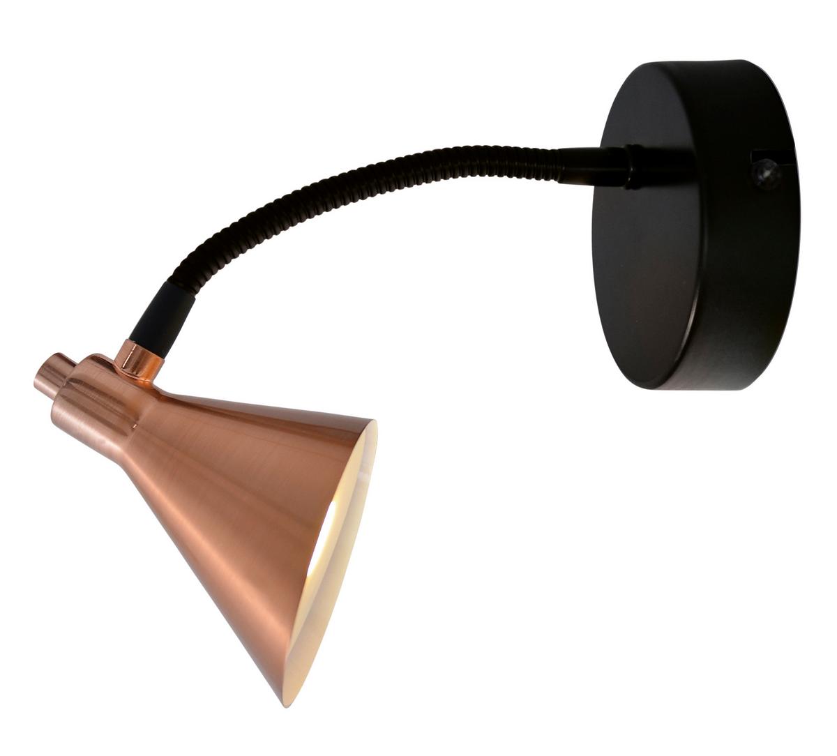 LED-Wandleuchte Copper, 1-Flammig, Kupferfarben - Kupferfarben, Basics, Metall (13.5/23cm) - Näve