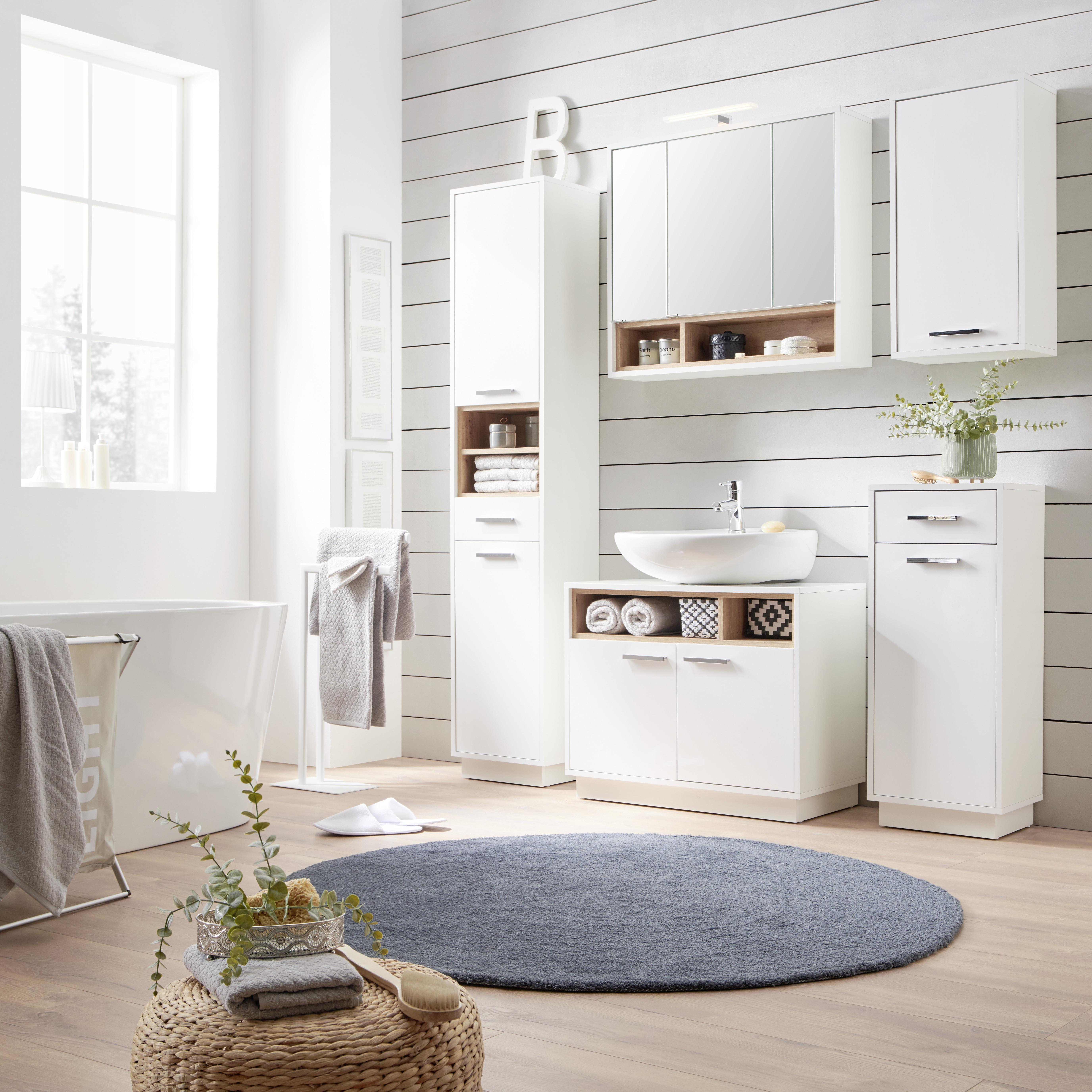 Waschbeckenunterschrank Weiß Milano