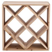 Weinregal Naturfarben B: 52 Cm - Naturfarben, Basics, Holz (52/52/25cm) - Zeller Present