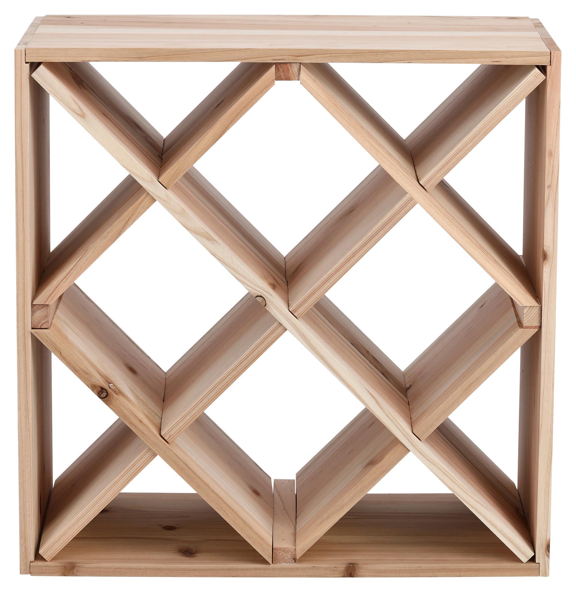 Weinregal Naturfarben B: 52 Cm